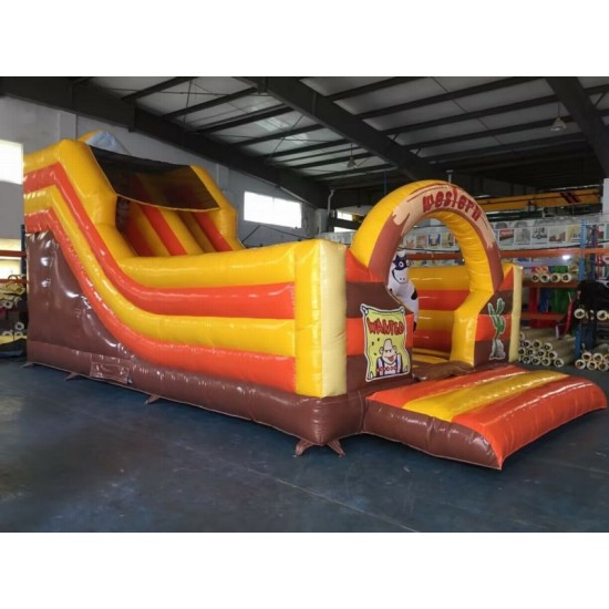 Western Inflatable Bouncy Castle Slide