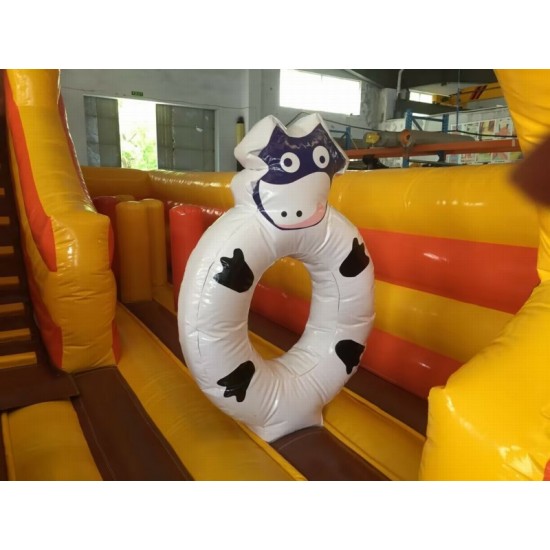 Western Inflatable Bouncy Castle Slide