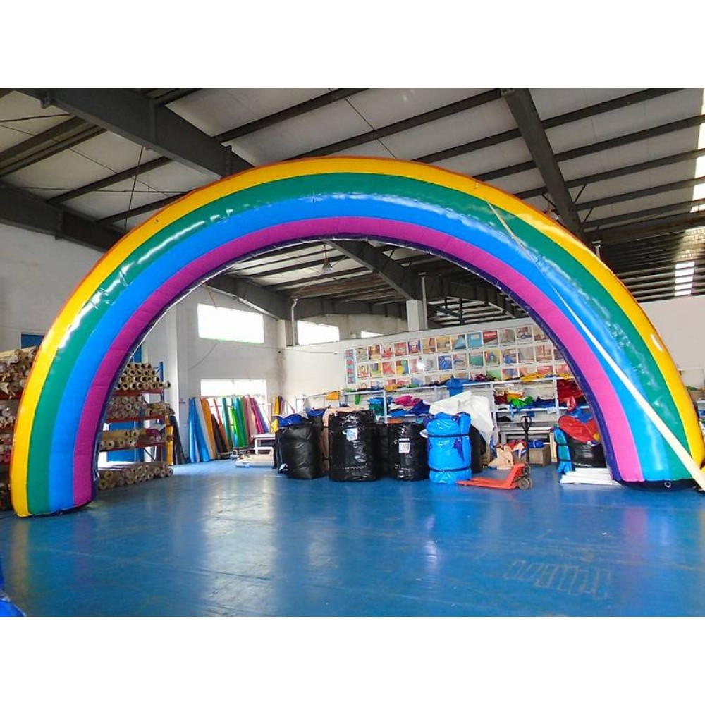 inflatable rainbow arch