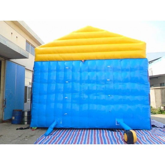 Custom Inflatable Water Parks Pool With Slide And Toys On Land